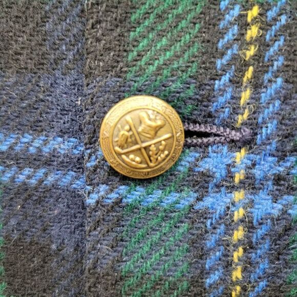 Vintage Sakowitz Elegant Heir Wool Plaid Lined Children's Suit Jacket Blazer - Picture 5 of 15